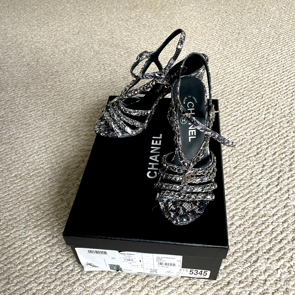 Brand New Chanel Sandals Sz 355